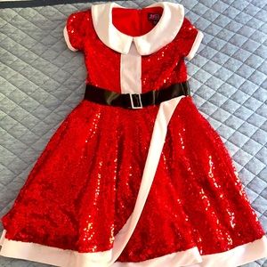Red sequin JoJo Siwa girls Christmas dress